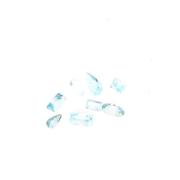 Faceted Aquamarine Stones   - Picture 2 of 3